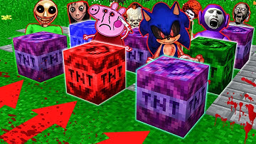 Minecraft - NOOB vs PRO vs HACKER vs GOD : SCARY PORTAL IN TNT CHALLENGE ! AMV SHORT Animation