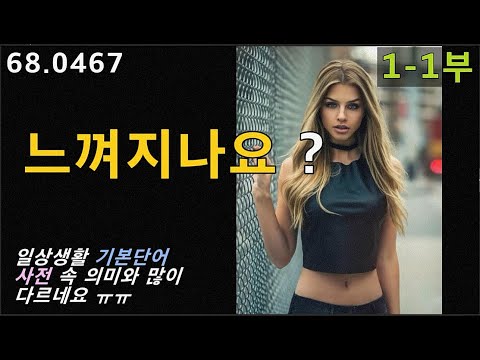 느껴지시나요? 일상회화 기본표현 feel 1-1부, 68.0467