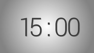 15 Minutes countdown Timer - Beep at the end | Simple Timer (fifteen min)