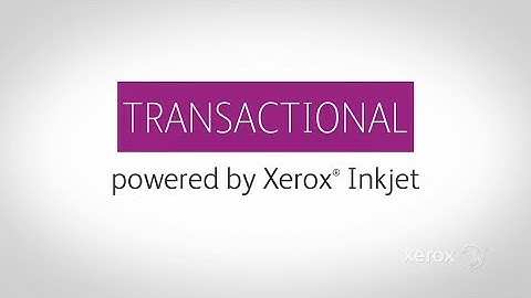 Transactional - Powered by Xerox Inkjet