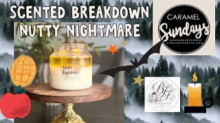 🍎🥜 Nutty Nightmare Candle Review | The Perfect Summerween to Fall Transition! 🎃🕯️ | Caramel Sundays