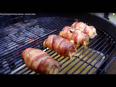 Bacon Wrapped Chicken Cordon Blue - Southern Stlye