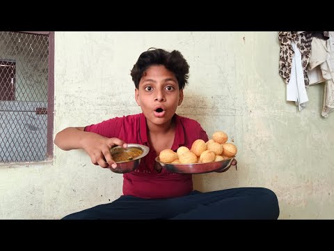 Gol Gappa Eating Challenge 😁Brother VS ME😜