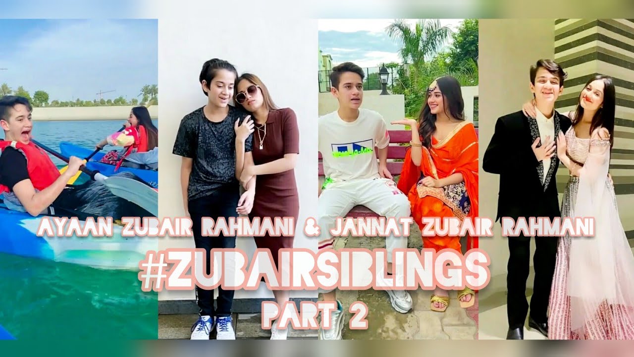 Ayaan Zubair and Jannat Zubair on Instagram Reels part 2    Siblingsgoals