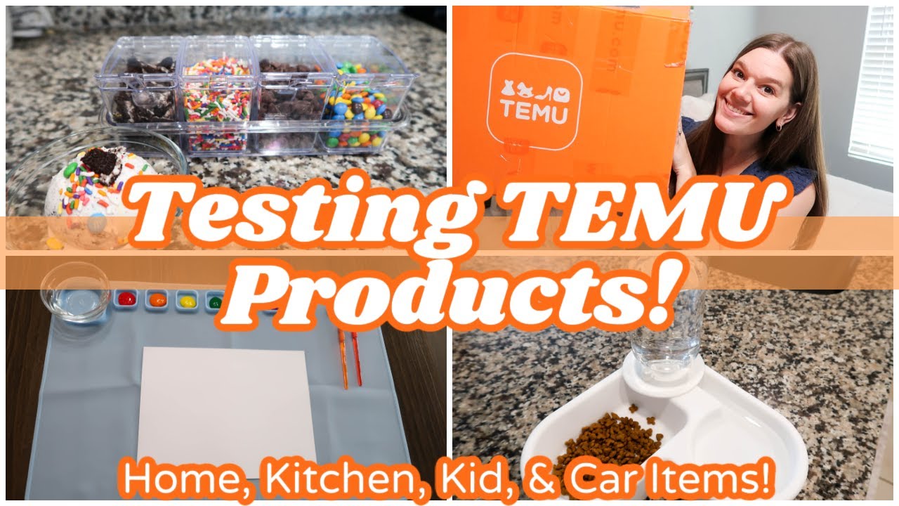 TESTING TEMU PRODUCTS PART 3  TEMU HOME, KITCHEN, KID, + CAR PRODUCTS! 