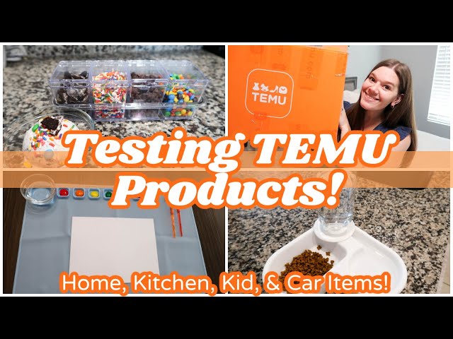 TESTING TEMU PRODUCTS  TEMU CLEANING, ORGANIZING, + KITCHEN PRODUCTS 
