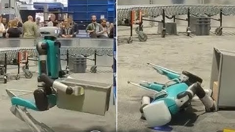 ROBOT COLLAPSES FROM TIREDNESS AFTER A LONG DAY