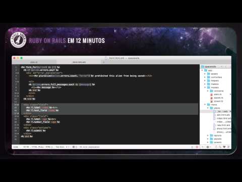 Tutorial Ruby on Rails em português - Criando uma aplicação em 12 minutos