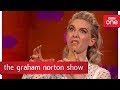 Vanessa Kirby recognised as Princess Margaret swigging her journey juice!  - The Graham Norton Show