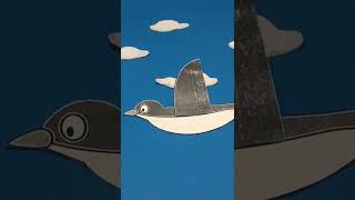 BIRD STOP MOTION ANIMATION #shorts #stopmotion #paper
