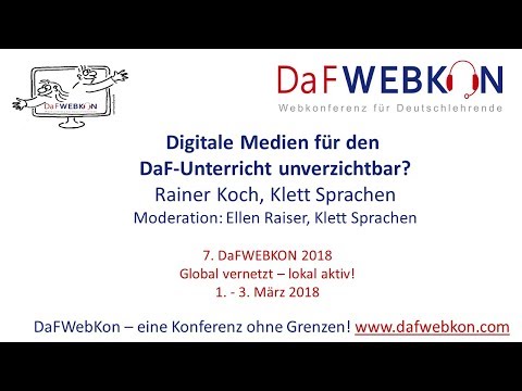 Donnerstag: Klett-Sprachen: Digitale Medien für den DaF-Unterricht unverzichtbar?