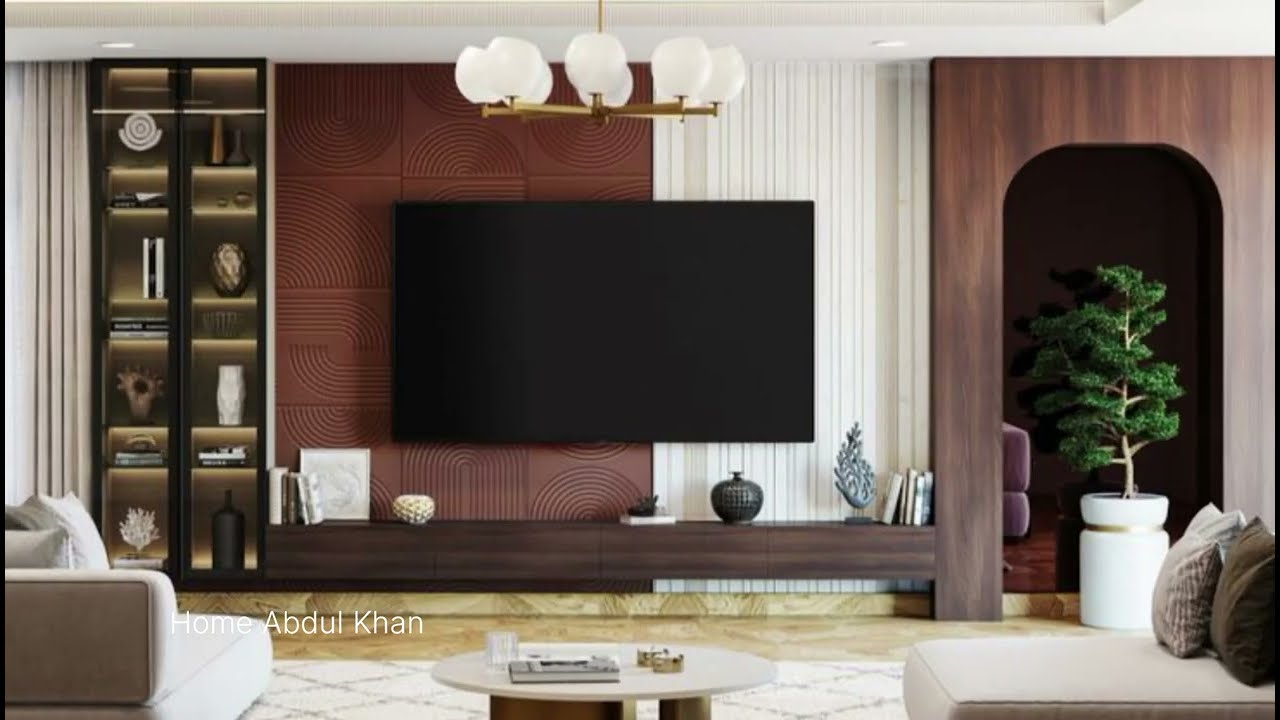 TV Wall Design India | Simple & Modern Living Room Ideas
