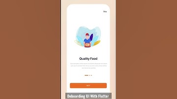 Onboarding Screen UI design with Flutter #ui #flutter #shorts #onboard