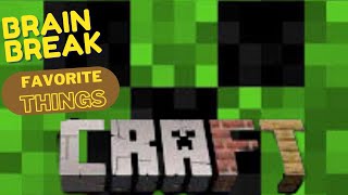 MINECRAFT THEMED EXERCISE BRAIN BREAK: FOR KIDS WOULD YOU RATHER GAME