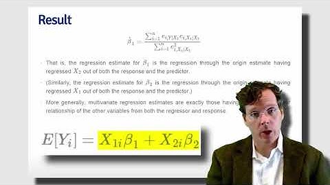 How to get the estimates of a multivariable model regression Part 2 of 4