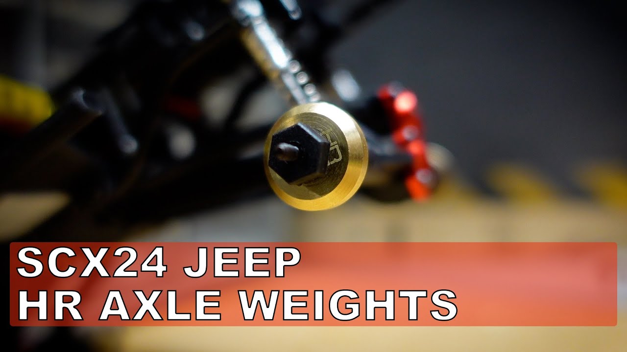 SCX24 JEEP Hot Racing +4mm Steel Axles Brass Weights Ep.11 YouTube