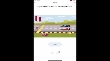 Easy Game - Brain Test Level 306 - Figure out how to make the red car win the race