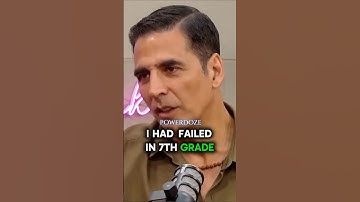 Akshay kumar - I had failed in 7th grade | #shorts #viral #viralshorts #podcast #akshaykumar