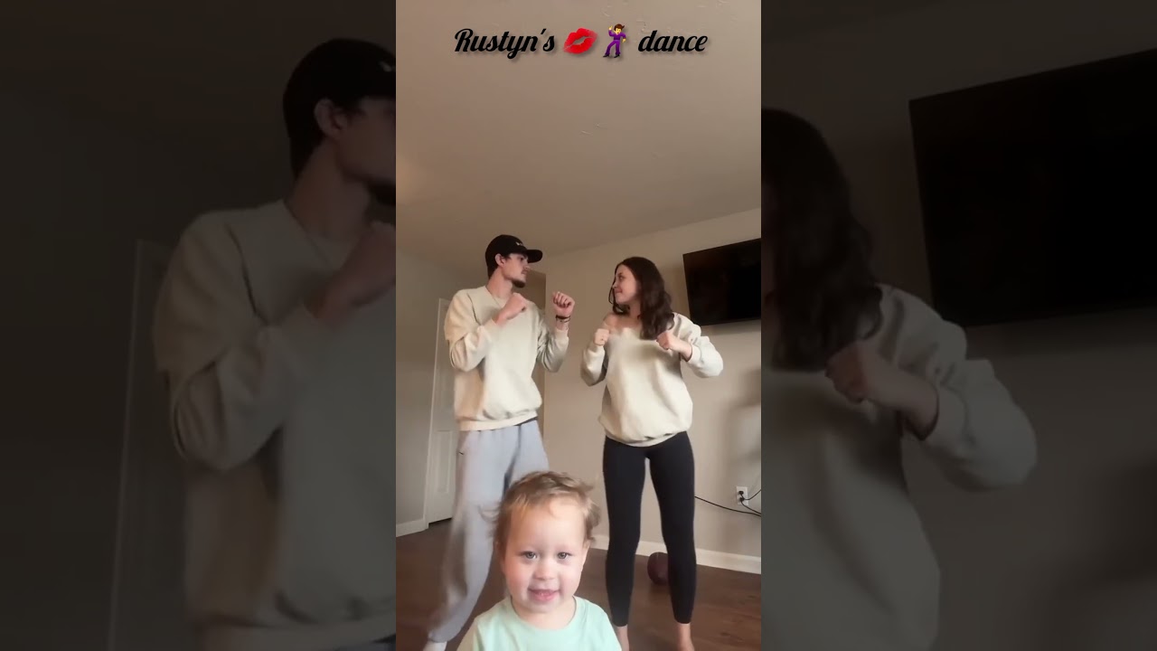 "Rustyns' adorable dance debut! Copying her parents' moves"☺️ 