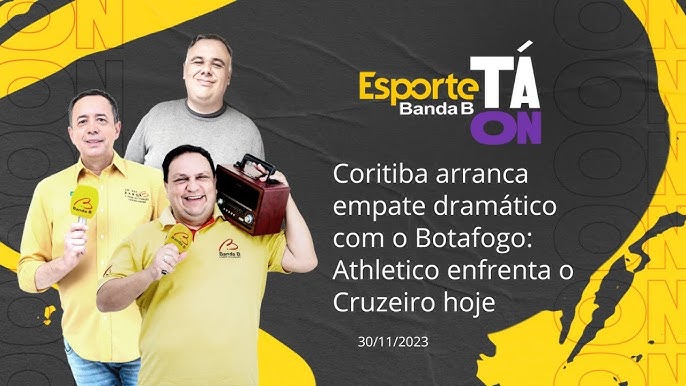 Coritiba arranca empate dramático com o Botafogo: Athletico enfrenta o  Cruzeiro hoje