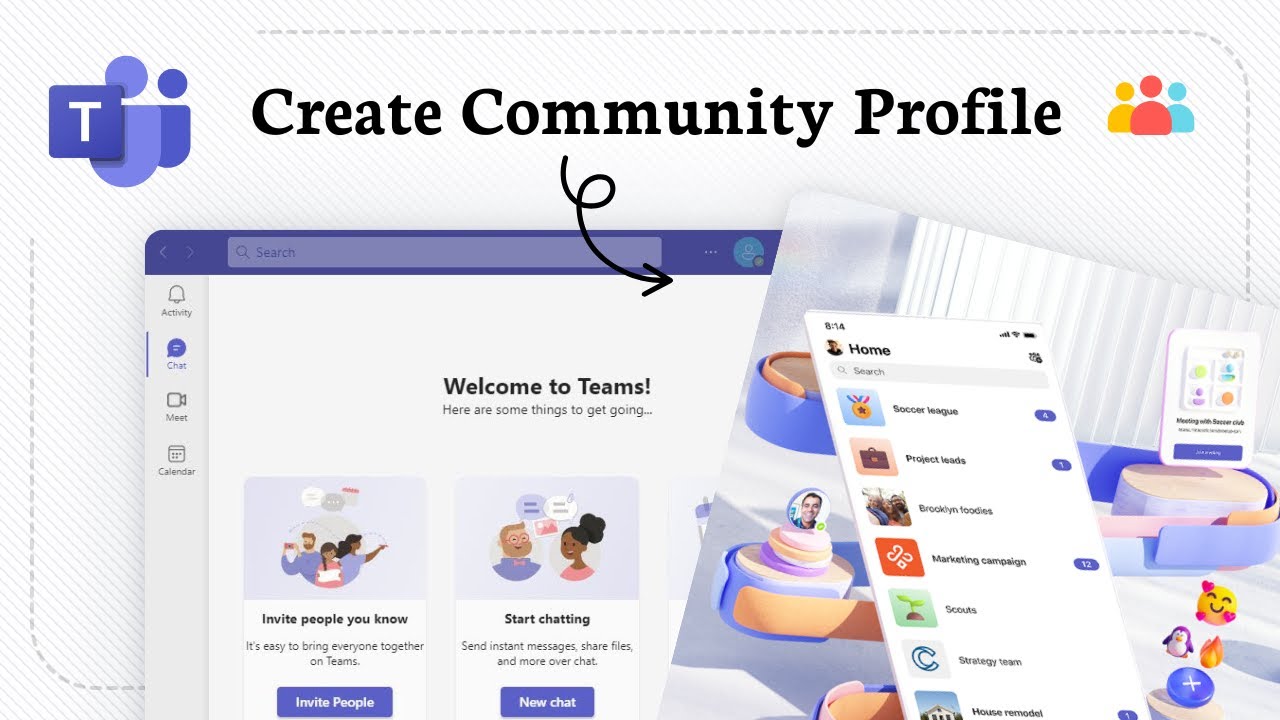 Microsoft Profile Pic Example How to add a profile for the new community in microsoft teams - YouTube