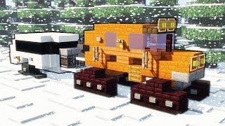 Minecraft - How To Make A Tucker Sno-Cat with Caravan | Vehicle Tutorial