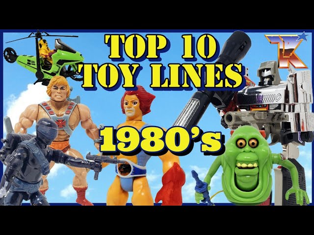 Top 10 Vintage Action Figure Toy Lines of the 1980s! Best of the Best  Countdown List