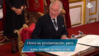 Gesto furioso del rey Carlos III durante ceremonia de proclamación se vuelve viral