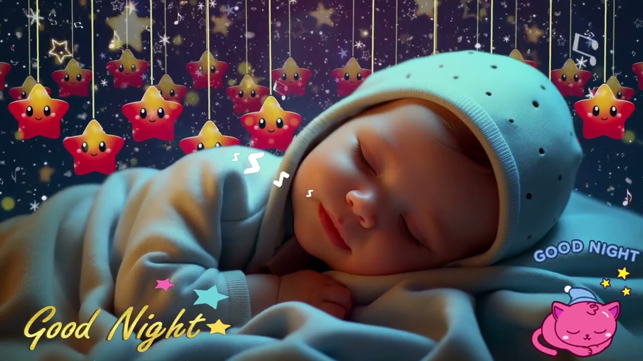 Sleep Fast in 3 Minutes 💤 Mozart & Brahms Lullaby | Gentle Music for Baby Bedtime 🌠