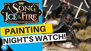 How To Speed Paint Night's Watch | A Song Of Ice And Fire Miniatures screenshot 4