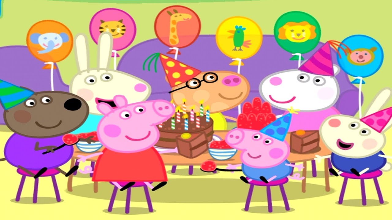 Peppa Pig Вечеринка Свинки Пеппы игра для Дошкольников Игровой ...