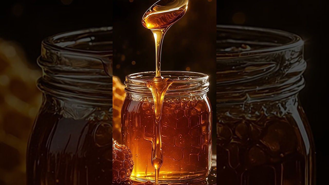 Жидкое золото в движении 🍯 | Завораживающее течение мёда и работа пчёл (4K Ultra HD) 