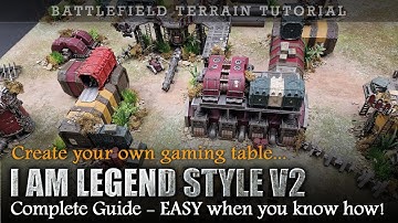 Create Your Own Gaming Table I AM LEGEND STYLE v2 | Warhammer 40K Terrain Tutorial | Complete Guide