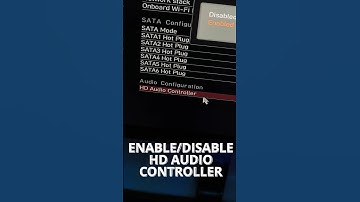 HOW TO ENABLE OR DISABLE HD AUDIO CONTROLLER IN THE BIOS SETTINGS ? MSI MAGB550M MORTAR WIFI
