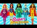 Play doh disney princess dress up Elsa Rapunzel Tiana Belle Snow White Superhero dolls