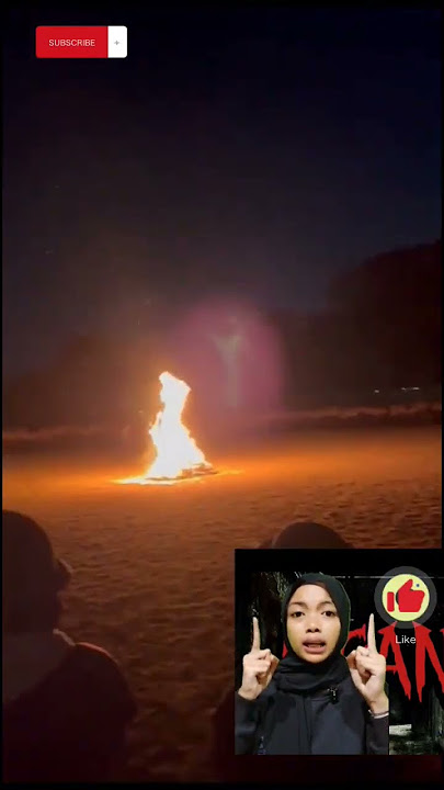 Penampakan Saat Api Unggun pramuka #kuyang #pocong #creepy #genderuwo #hantu #kuntilanak