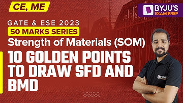 How to Draw SFD and BMD? | Strength of Materials (SOM) in Hindi | GATE & UPSC ESE ME & CE 2023 Exam