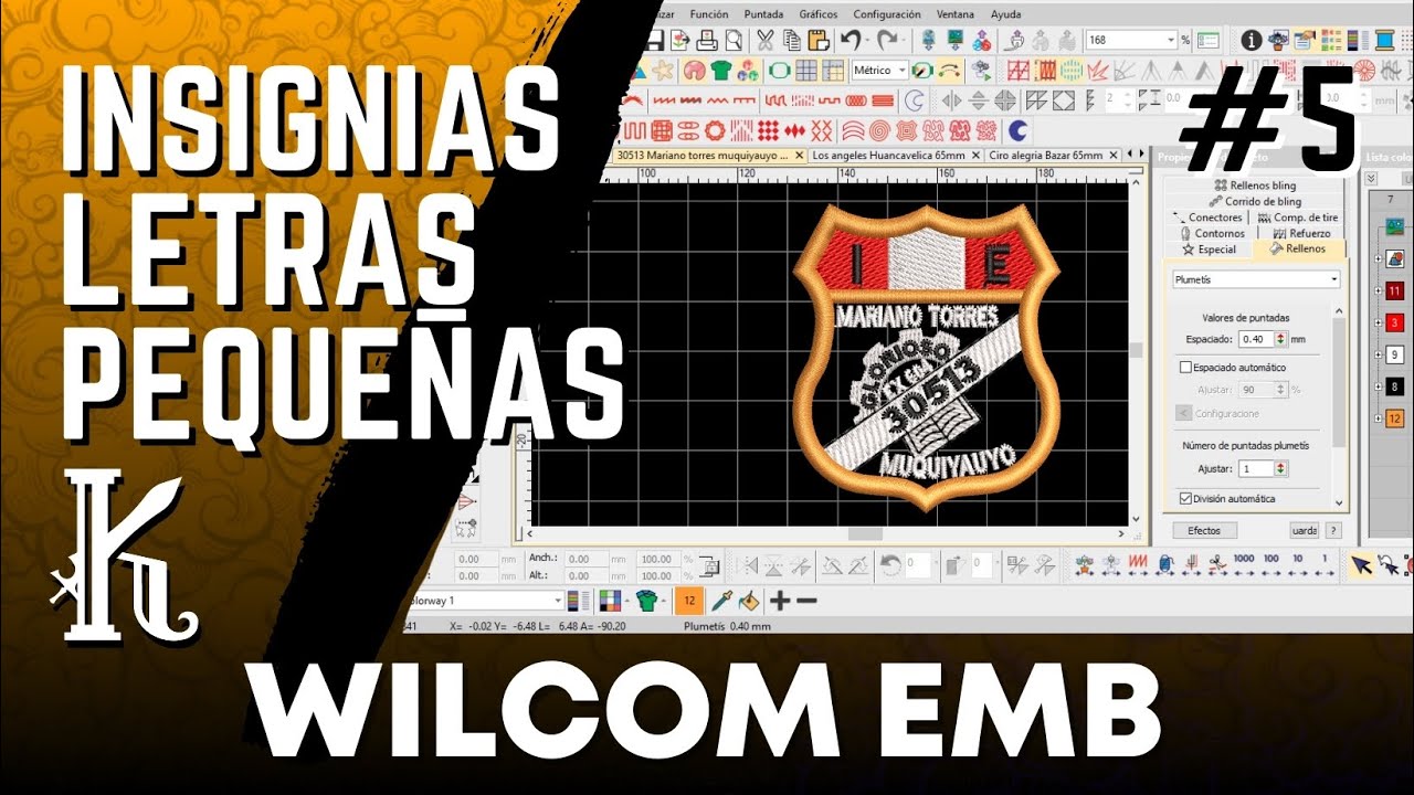 Insignias - Letras pequeñas - Wilcom