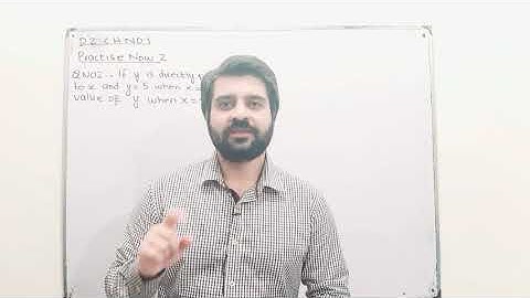 D2 Math || Ch 1 || Practise now 2 || Question #2 || Direct Proportion