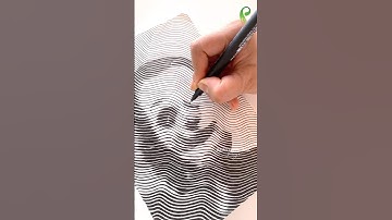 Line Art Tutorial on Paper 😱 #shorts