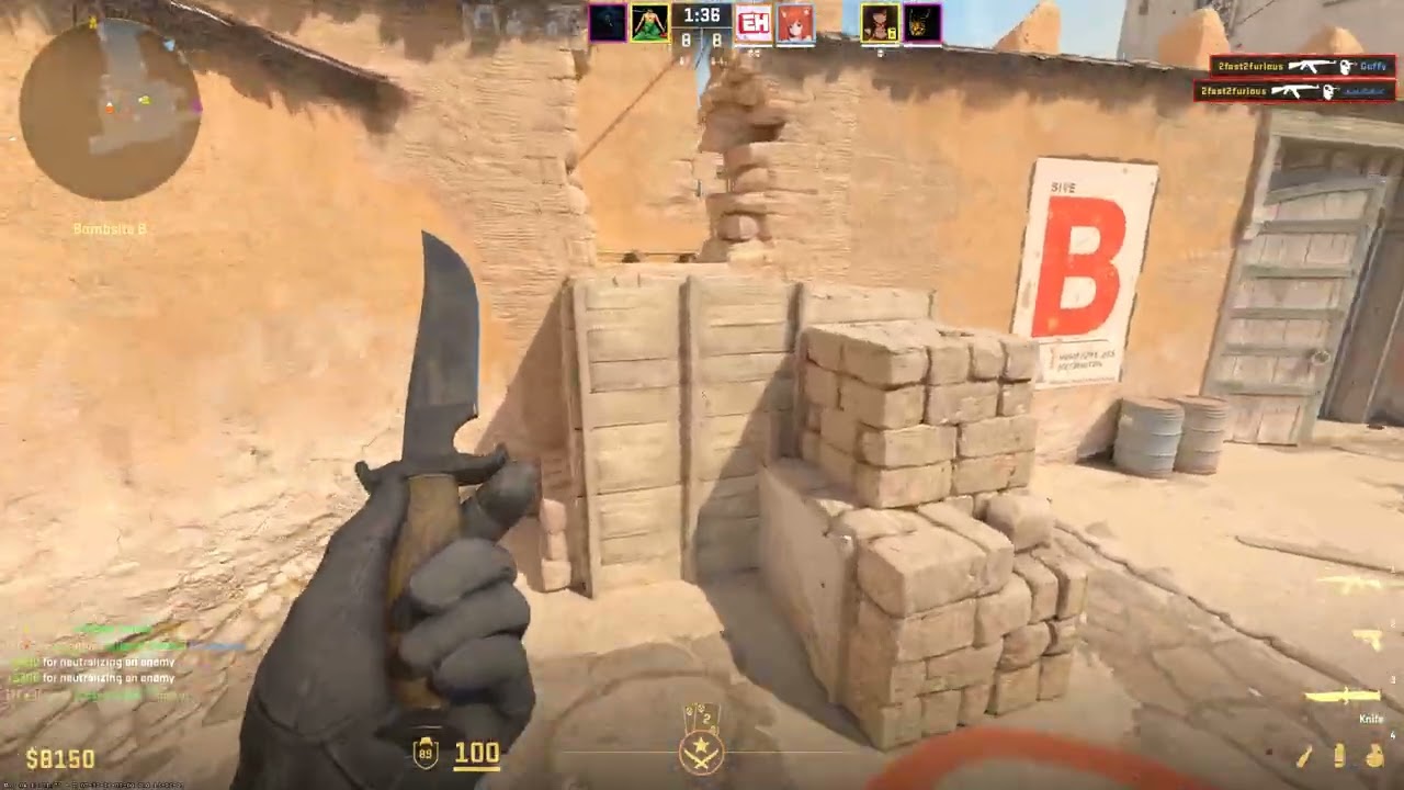 3k Entry on Dust 2 Tside CS2