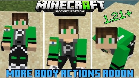 More Body Actions Addon For Minecraft PE 1.21 | Crawl, Sit, Lay down, Climb In MCPE | PS Gamer (RTX)