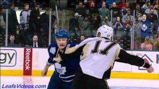 Penguins @ Maple Leafs - Jay Rosehill vs Mike Rupp - 110226