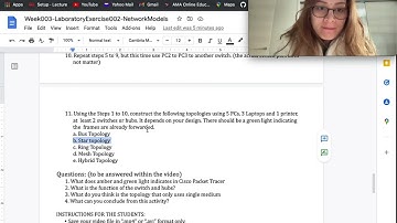 Laboratory Exercise 002 -Data Communications and Networking