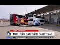TARIJA: SUSPENDEN SALIDA DE BUSES A REGIONES BLOQUEADAS