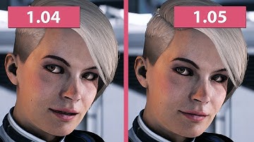 4K Mass Effect Andromeda – Patch 1.05 Facial animations / Eye Shader Graphics Comparison