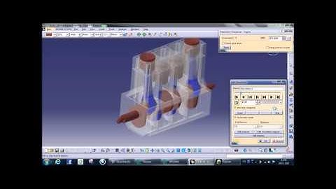 Catia   Inline 4 Piston Assembly