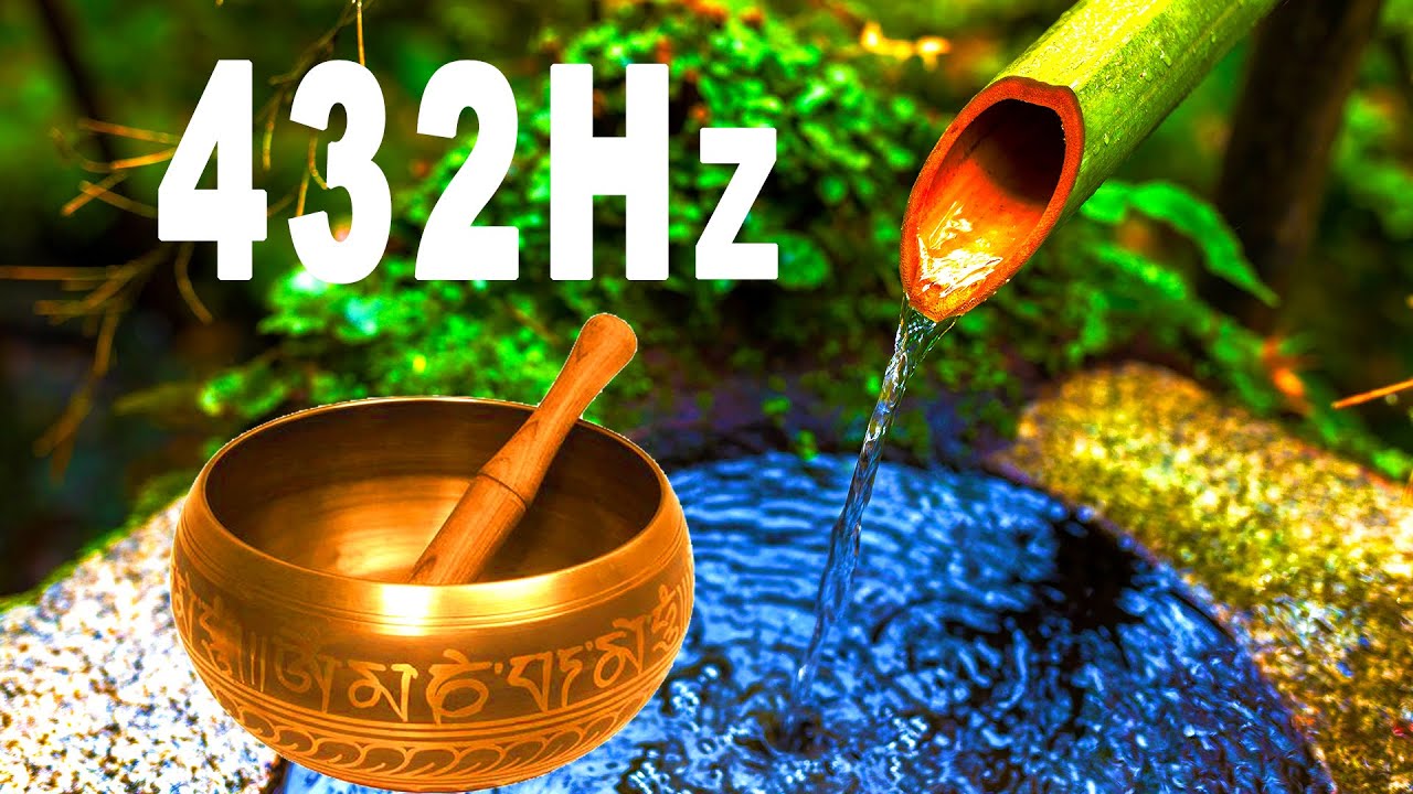 432 Hz Tibetan Singing Bowls 432Hz Tibetan Bowls and Rain Sounds ...