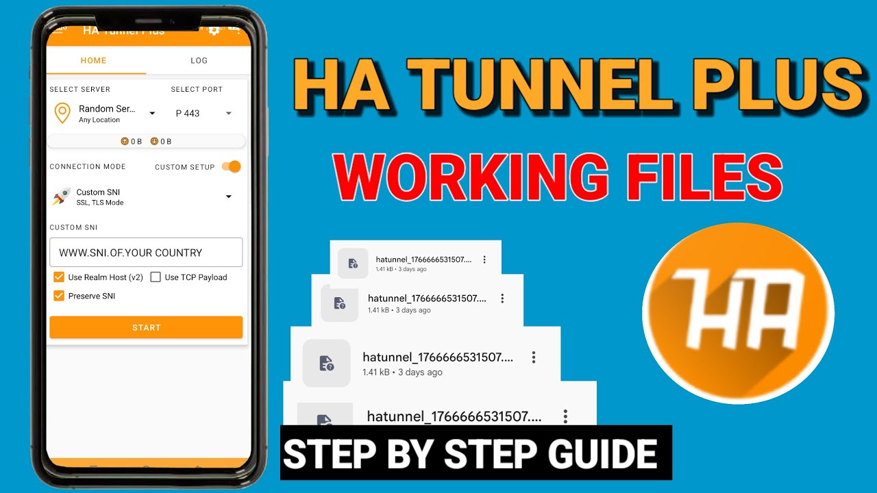 Ha tunnel Plus files Step by step guide to create