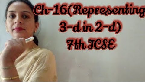 Representing 3-D in 2-D ,ex.16.2  Class 7th ICSE